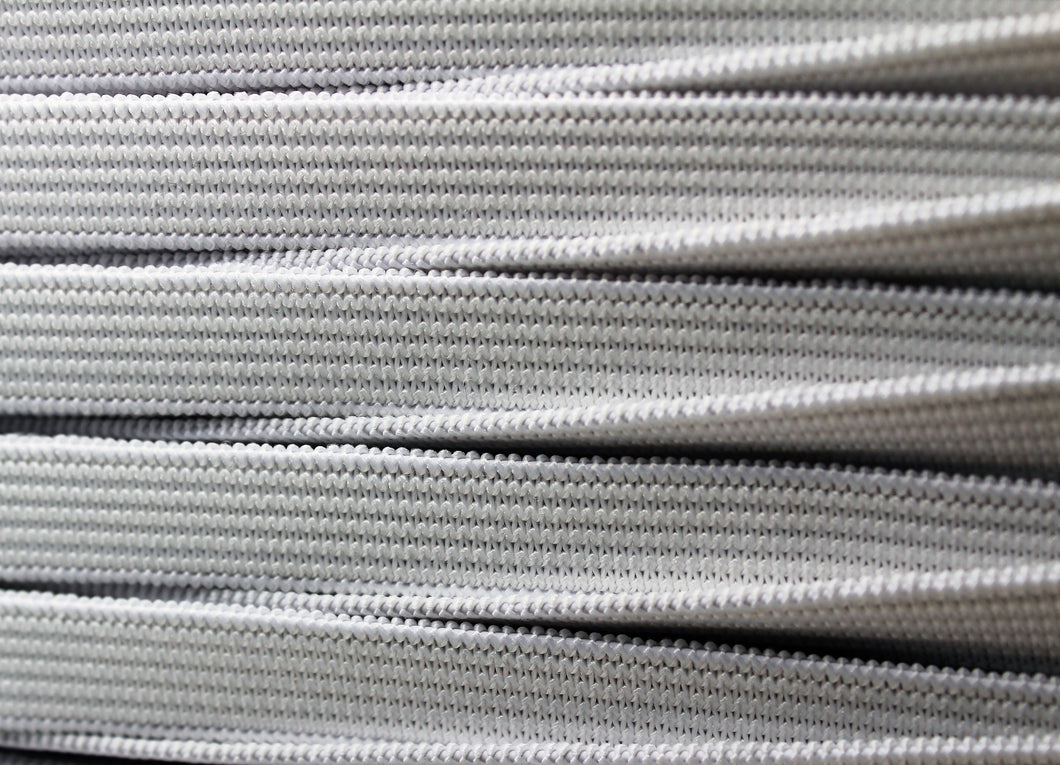 10mm White Elastic Knitted - 100m
