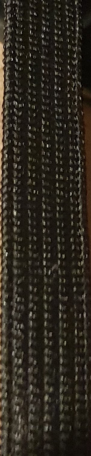 8mm Black Elastic Knitted/Weaved - 50m