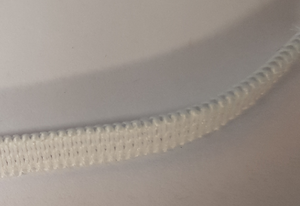 4mm White Elastic Knitted - 100m